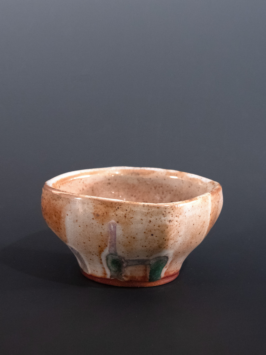 Ceramic bowl on a dark background